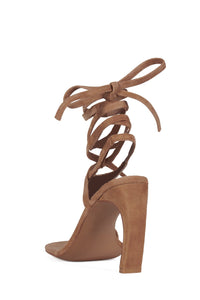 BON-BON Jeffrey Campbell Strappy Sandals Tan Suede