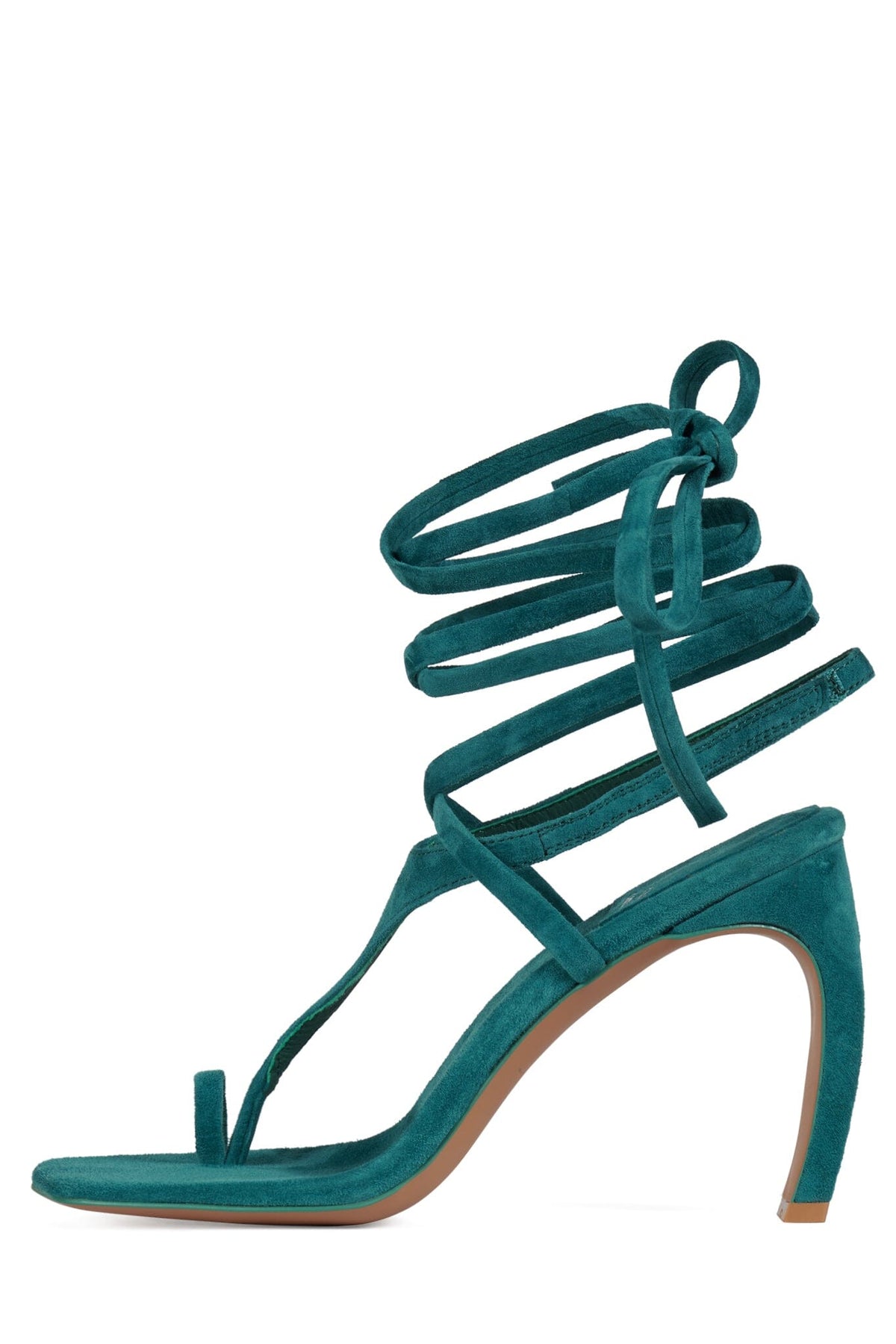 BON-BON Jeffrey Campbell Strappy Sandals Turquoise Suede