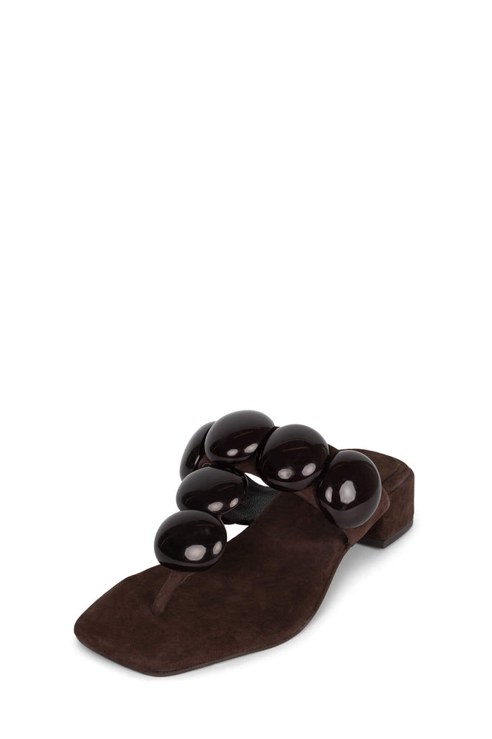 ESPRESSO Jeffrey Campbell Heeled Thong Sandal Brown
