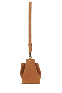 NOMAD Jeffrey Campbell Bucket Bag Tan Suede 