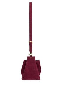 NOMAD Jeffrey Campbell Bucket Bag Dusty Berry Suede 