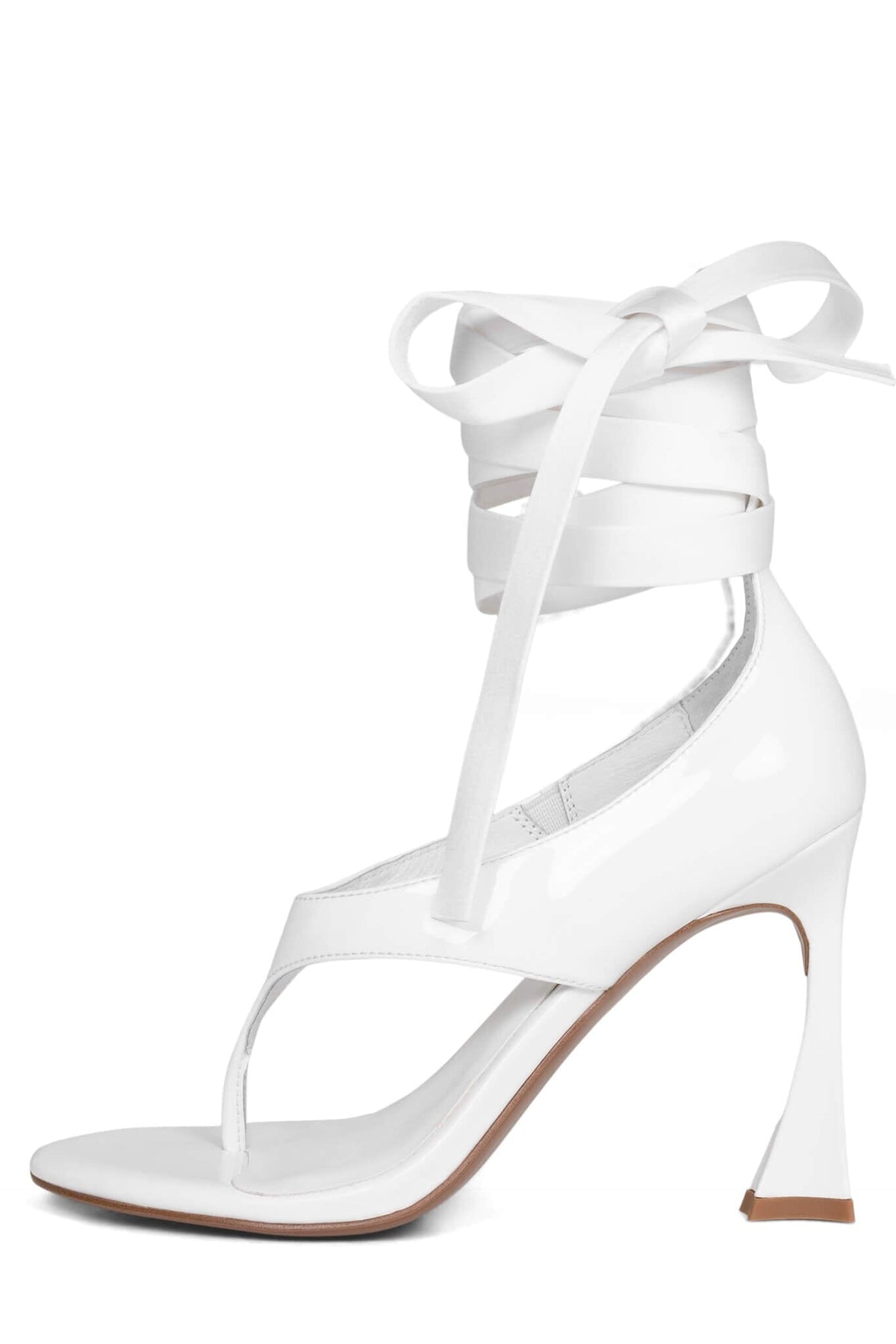 YSABELA-R Jeffrey Campbell Heeled Sandals White Patent