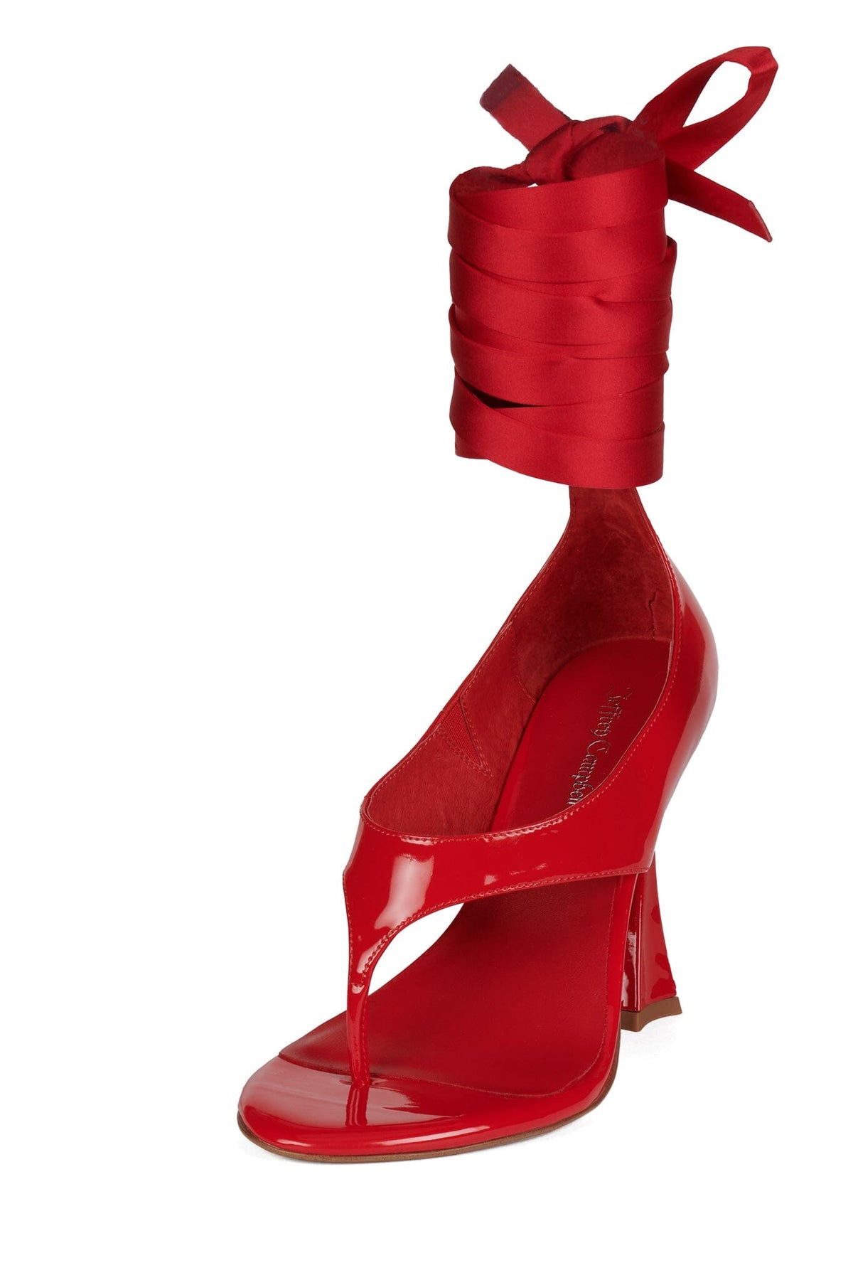 YSABELA-R Jeffrey Campbell Heeled Sandals Red Patent